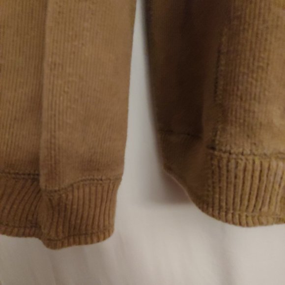 Tommy Bahama mens crewneck reversible tobacco gold and grey sweater - Picture 10 of 14